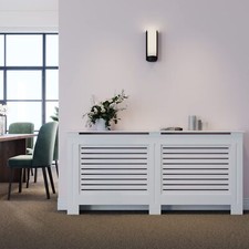 White Radiator Cover Cabinet