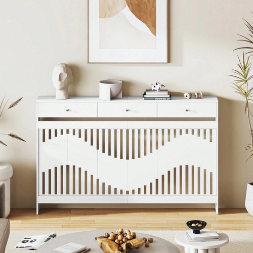 White mdf radiator cover with - white,