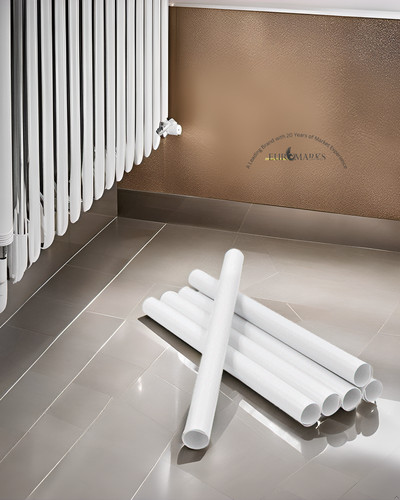 White radiator pipe - 16, cover