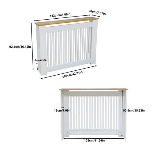 100cm high radiator - 92/100cm, cover