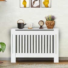 White Radiator Cover Cabinet